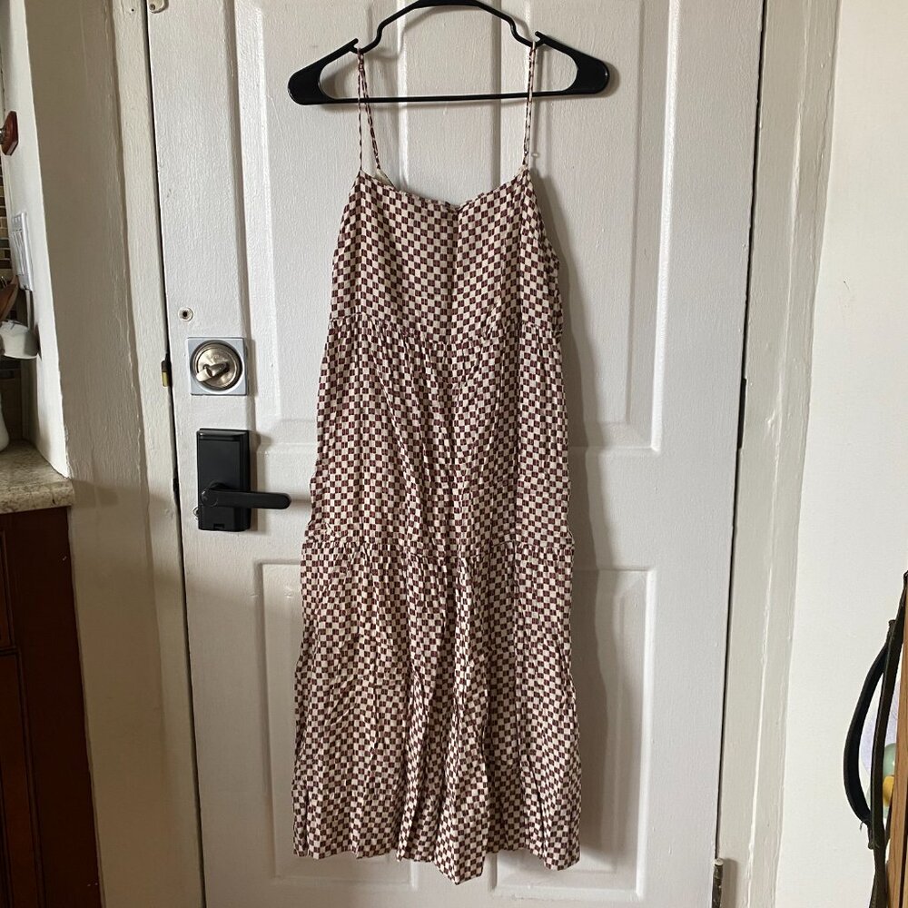 Abercrombie & Fitch Check Midi Dress - M - Picture 3 of 3